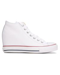 Converse 'chuck Taylor All Star Lux Wedge' Sneakers in White - Lyst
