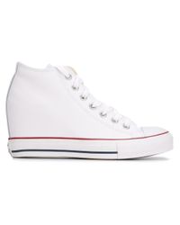 converse wedge sneakers white