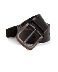 Leather Island By Bill Lavin | Black Skull Embossed Leather Belt for Men | Lyst