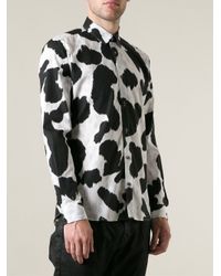 cow print men's shirt