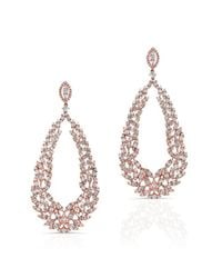 Anne Sisteron - Metallic 18kt Rose Gold Diamond Rome Earrings - Lyst