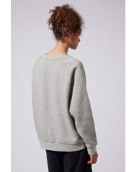 TOPSHOP Gray Beach Please Sweat By Ashish X