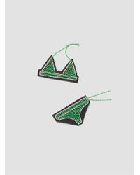 Macon & Lesquoy - Green Bikini Brooch - Lyst