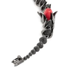 Eddie Borgo | Black 'graduated Rose' Crystal Pavé Bracelet | Lyst