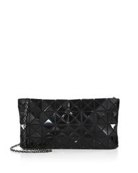 Bao Bao Issey Miyake | Black Prism Basic Faux Patent Leather Shoulder Bag | Lyst