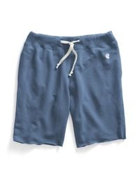 Todd Snyder | Blue Cut Off Gym Shorts In Ocean for Men | Lyst