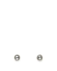 Rebecca Minkoff | Metallic Crystal Halo Stud Earring | Lyst