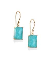 Ippolita | Metallic Rutilated Quart, Turquoise & 18k Yellow Gold Earrings | Lyst
