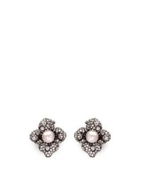 Anabela Chan | Metallic 'black Blossom' Pearl Diamond 18k Black Gold Earrings | Lyst