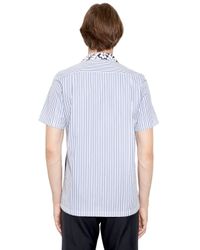 Comme des Garçons | Blue Hawaii Printed Patchwork Poplin Shirt for Men | Lyst