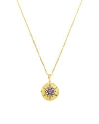 Arman Sarkisyan | Metallic Medium Starburst Locket With Purple Sapphire Center | Lyst