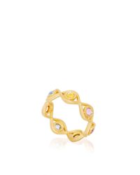 Jamie Wolf | Metallic Aladdin Link Ring With Rose Cut Sapphires | Lyst