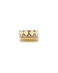 House of Harlow 1960 Metallic Shakti Ring Stack