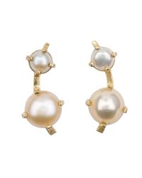 Aesa - Metallic Wind Song Studs - Lyst