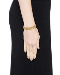 Philippe Audibert | Metallic Metal Bead Elastic Bracelet | Lyst