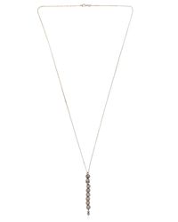Luis Morais Metallic Large Half Skull 7 Chakra Swirl Necklace