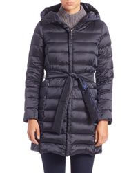 Weekend by Maxmara | Blue Mogador Belted Down Coat | Lyst