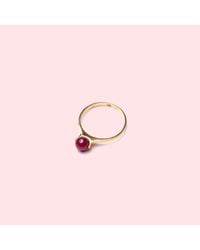 MZ Wallace | Metallic Saskia Diez 18K Solitaire Ring Ruby Size 5 | Lyst