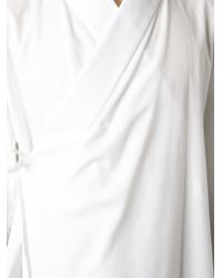 Haider Ackermann Kimono Shirt in White for Men - Lyst