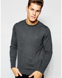 tommy hilfiger crew neck jumper mens