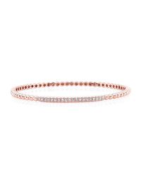 Anne Sisteron - Metallic 14kt Rose Gold Diamond Ball Bangle Bracelet - Lyst