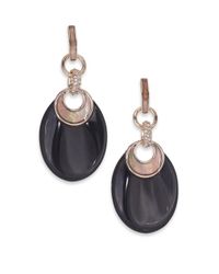 Alexis Bittar | Pop Surrealist Lucite, Black Mother-of-pearl & Crystal Crescent Drop Earrings | Lyst