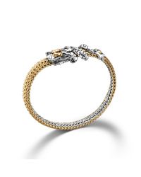 John Hardy | Metallic Dragon Station Extra-Small Two Tone Bracelet | Lyst