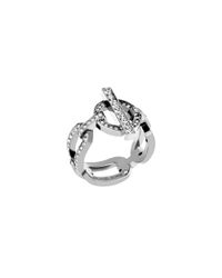 Michael Kors | Silver Frozen Chain Toggle Ring | Lyst