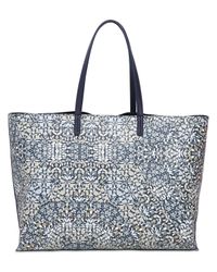 Tory Burch | Blue Large Herrington Printed Vinyl Tote Bag | Lyst