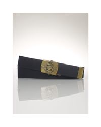 Polo Ralph Lauren | Blue Anchor-plaque-buckle Belt | Lyst