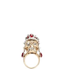 Alexander McQueen | Metallic Royal Skull Ring | Lyst