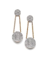 Phillips House | Metallic Affair Diamond & 14k Yellow Gold Infinity Double-drop Earrings | Lyst
