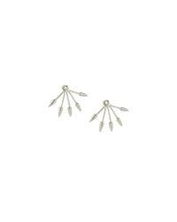 Pamela Love - Metallic Five Spike Stud Earring - Lyst