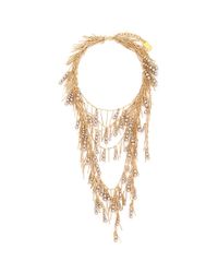 Assad Mounser | Metallic 'Whisper' Fringe Pearl Necklace | Lyst