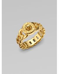 Marc By Marc Jacobs | Metallic Katie Small Turnlock Ring/goldtone | Lyst