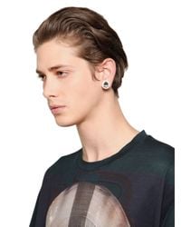 Givenchy | White Svarowsi Crystals Magnetic Earrings for Men | Lyst