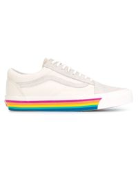 rainbow vans tennis shoes