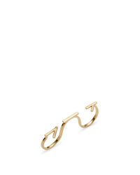 Rebecca Minkoff | Metallic Three Finger Ring | Lyst