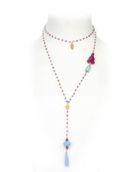 Katerina Psoma | Purple Rosary Necklace | Lyst