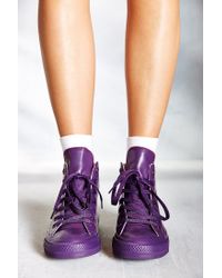 purple rubber converse