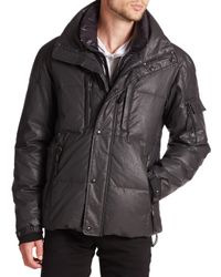Sam. | Black Thompson Coated Down Puffer Jacket for Men | Lyst