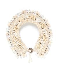 Erickson Beamon | White Lady And The Tramp' Glass Pearl Crystal Necklace | Lyst