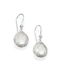 Ippolita | Metallic Stella Clear Quartz, Diamond & Sterling Silver Teardrop Earrings | Lyst