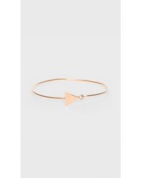 Loren Stewart | Metallic Triangle Bangle W/Closure | Lyst