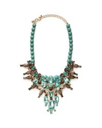 Kenneth Jay Lane | Multicolor Contrast Bead And Crystal Necklace | Lyst