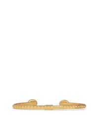 Ela Stone | Metallic 'simone' Stone Adjustable Cuff | Lyst