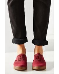 vans authentic lo pro maroon