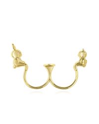 Marc By Marc Jacobs | Metallic Tiny Bunny And Cat Ring | Lyst