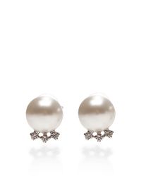 Tom Binns | Metallic Certain Ratio Fauxpearl and Crystal Earrings | Lyst