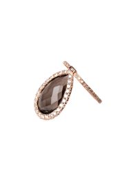 Nina Runsdorf | Pink Whisky Quartz With Pavã© Diamonds Flip Ring | Lyst